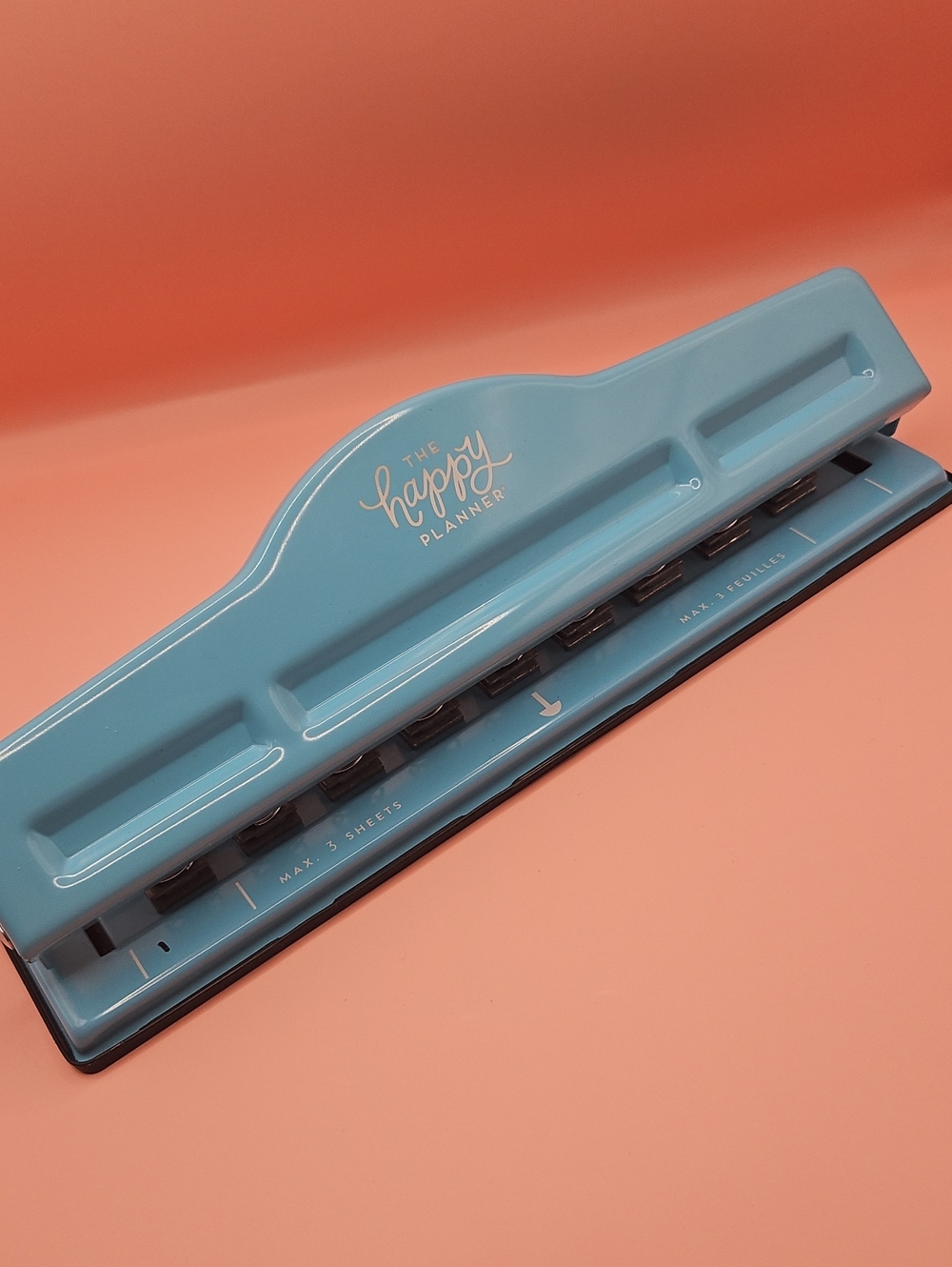 The Happy Planner Light Blue 9-Hole Punch